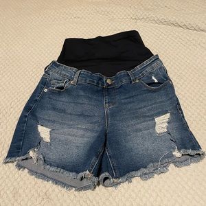 Maternity Jean Shorts